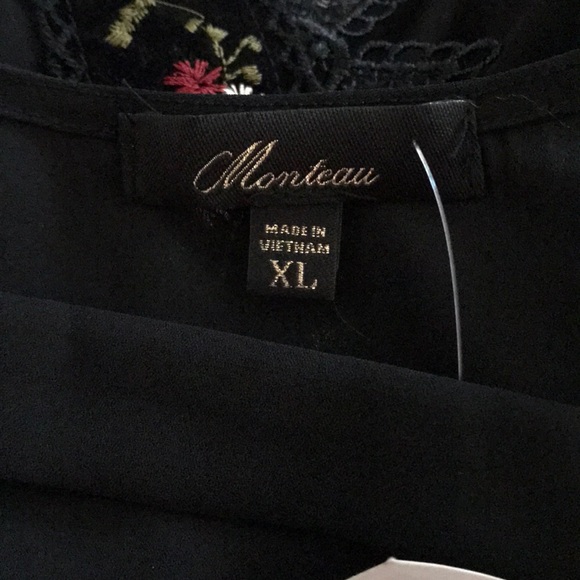 Monteau Women’s blouse size XL made in Vietnam - Picture 7 of 8